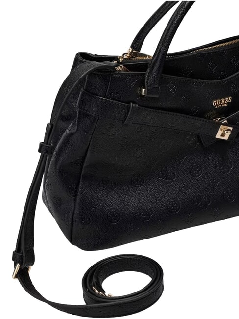 ELLA Bolso de mano con correa para el hombro. logotipo negro - Bolsos Mujer