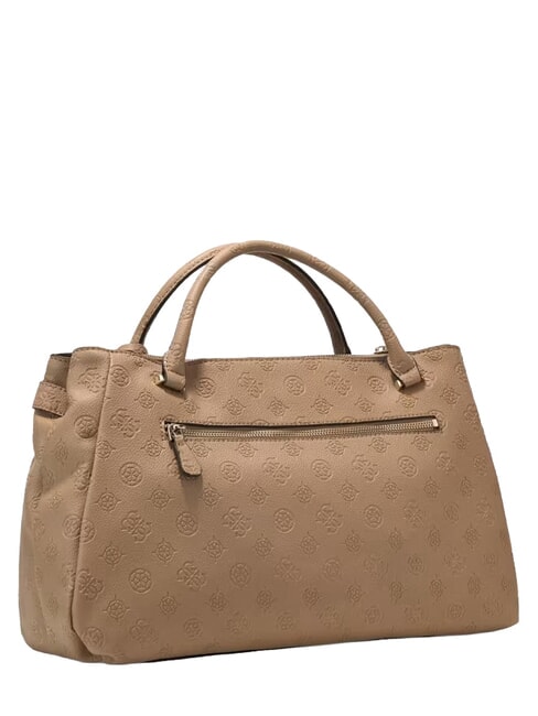 ELLA Bolso de mano con correa para el hombro. logotipo beige - Bolsos Mujer