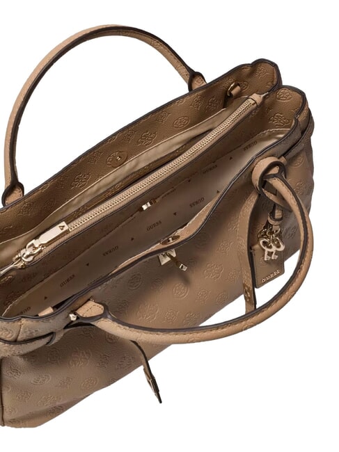 ELLA Bolso de mano con correa para el hombro. logotipo beige - Bolsos Mujer