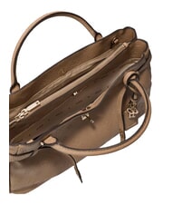 GUESS ELLA Bolso de mano con correa para el hombro. logotipo beige - Bolsos Mujer - 4