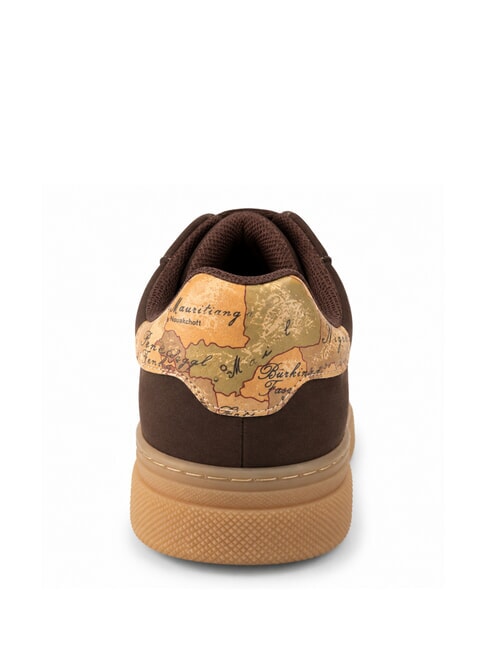 GEO Zapatillas marr&oacute;n oscuro/beige geom&eacute;trico - Zapatos Mujer
