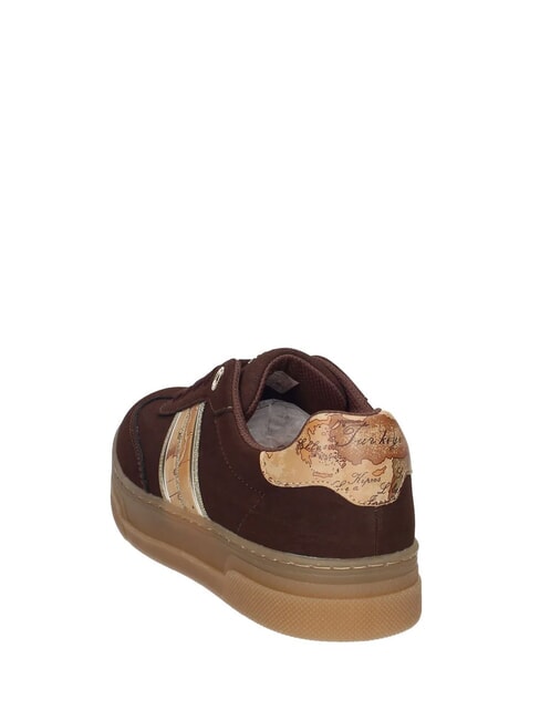 GEO Zapatillas marr&oacute;n oscuro/beige geom&eacute;trico - Zapatos Mujer