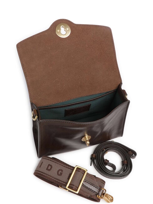 IRENE Bolso de hombro, en piel moca con oro - Bolsos Mujer