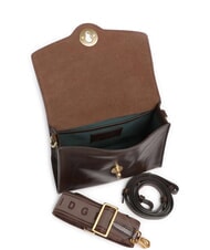THE BRIDGE IRENE Bolso de hombro, en piel moca con oro - Bolsos Mujer - 4
