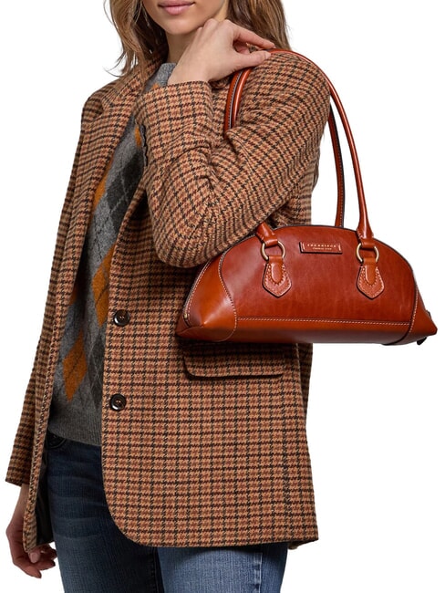 MAGDA Bolso de hombro de piel azafr&aacute;n/oro - Bolsos Mujer