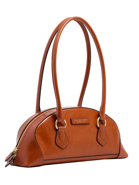 MAGDA Bolso de hombro de piel azafr&aacute;n/oro - Bolsos Mujer