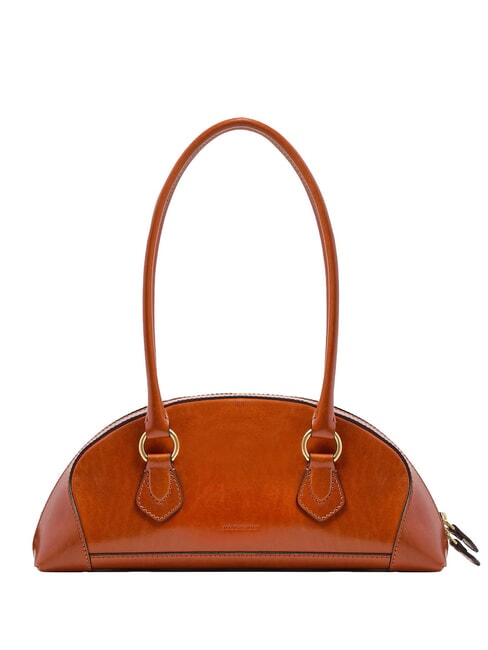 MAGDA Bolso de hombro de piel azafr&aacute;n/oro - Bolsos Mujer
