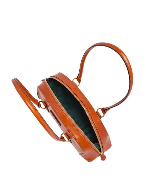 MAGDA Bolso de hombro de piel azafr&aacute;n/oro - Bolsos Mujer
