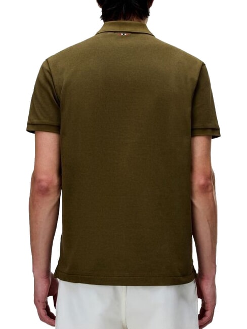 ELBAS 4 Polo de algod&oacute;n de manga corta oliva oscuro - camisa polo