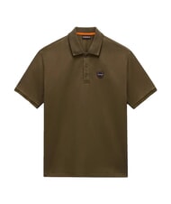 NAPAPIJRI E-BADGE SS 1 Camisa polo de manga corta oliva oscuro - camisa polo - 4