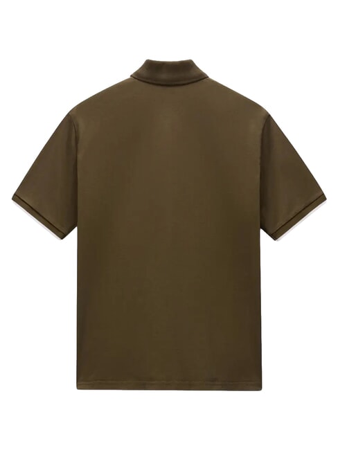 E-BADGE SS 1 Camisa polo de manga corta oliva oscuro - camisa polo