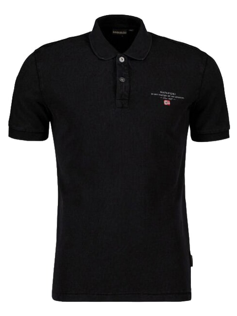 ELBAS 4 Polo de algod&oacute;n de manga corta negro 041 - camisa polo