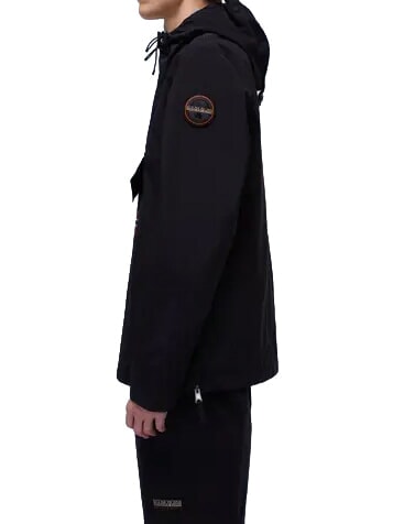 RAINFOREST M SUM 3 Chaqueta con capucha y bolsillo delantero negro 041 - Chaquetas de hombre