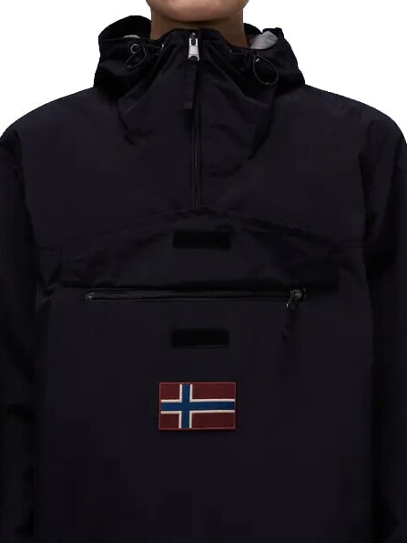 RAINFOREST M SUM 3 Chaqueta con capucha y bolsillo delantero negro 041 - Chaquetas de hombre
