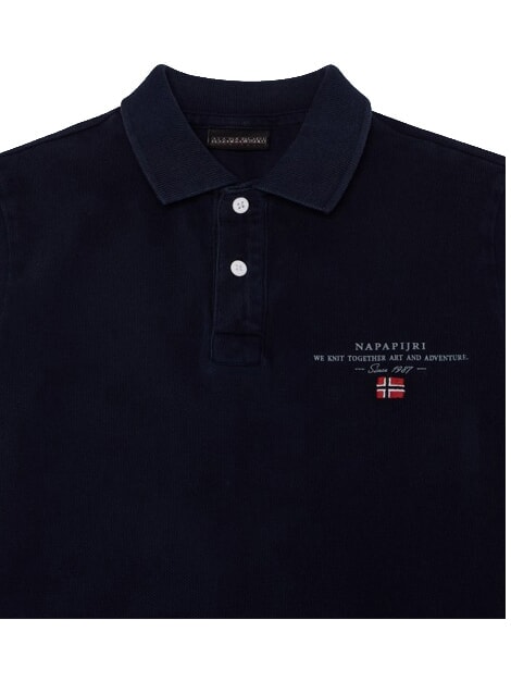 K ELBAS 5 Polo de manga corta, algod&oacute;n puro blu marine - Camiseta ni&ntilde;o