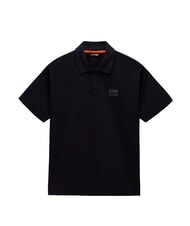 NAPAPIJRI E-ELEVATED LOGO SS Polo de algod&oacute;n belleza negra - camisa polo - 3