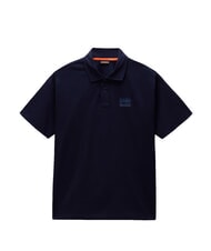 NAPAPIJRI E-ELEVATED LOGO SS Polo de algod&oacute;n blu marine - camisa polo - 3