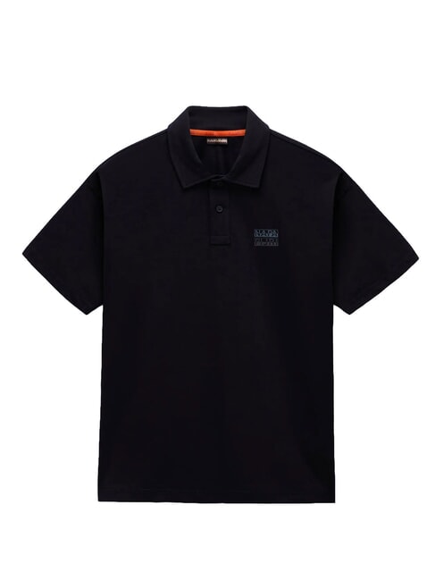 E-ELEVATED LOGO SS Polo de algod&oacute;n belleza negra - camisa polo