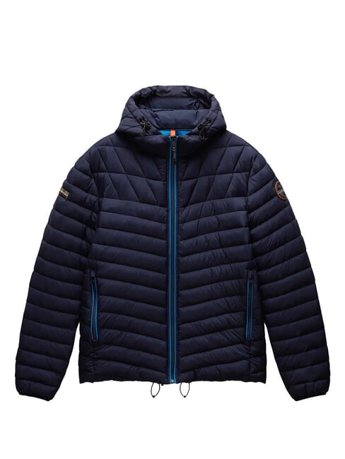 A-LAPAZ H Chaqueta de plumas con capucha blu marine - Chaquetas de plumas para hombre