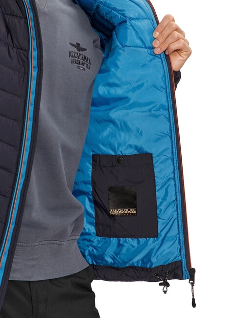 A-LAPAZ H Chaqueta de plumas con capucha blu marine - Chaquetas de plumas para hombre