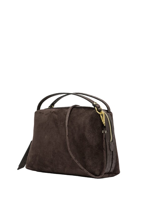 ALIFA Bolso de mano con correa para el hombro, de piel. moca - Bolsos Mujer
