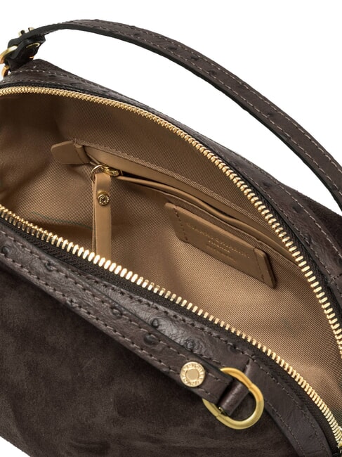 ALIFA Bolso de mano con correa para el hombro, de piel. moca - Bolsos Mujer