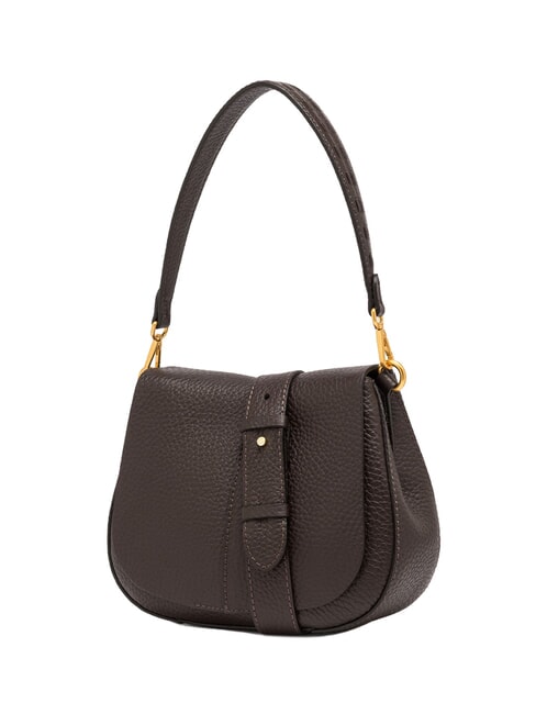 HELENA ROUND Bolso de hombro de piel con correa para el hombro. expresado - Bolsos Mujer
