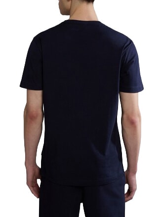 S-KASBA Camiseta de manga corta, algod&oacute;n puro blu marine - camiseta