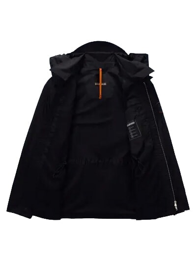 A-RIVALTO FIELD Chaqueta con capucha belleza negra - Chaquetas de hombre