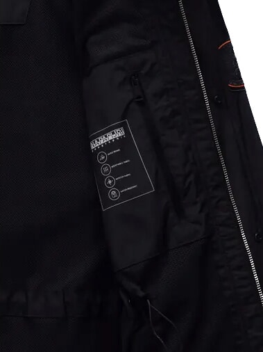 A-RIVALTO FIELD Chaqueta con capucha belleza negra - Chaquetas de hombre
