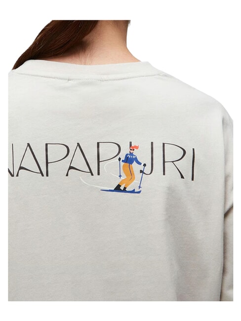 S-BISE SS Camiseta de manga corta plata beige - camiseta