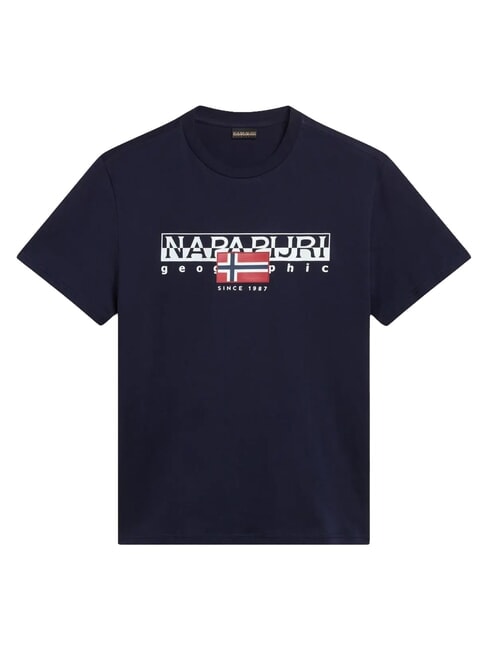 S-AYLMER Camiseta de algod&oacute;n blu marine - camiseta