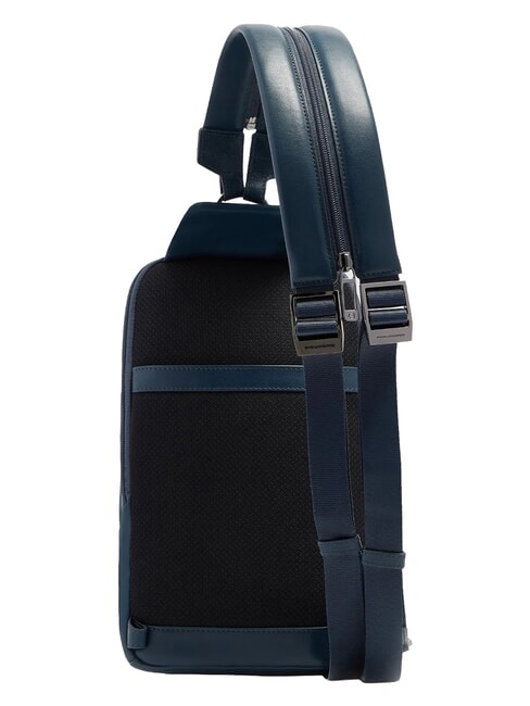 VICTOR Mochila de cuero de un solo hombro azul - Mochilas para port&aacute;til
