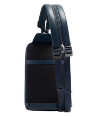 PIQUADRO VICTOR Mochila de cuero de un solo hombro azul - Mochilas para port&aacute;til - 2