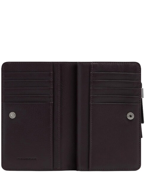 LYRA Cartera de cuero borgo&ntilde;a 2 - Carteras Mujer