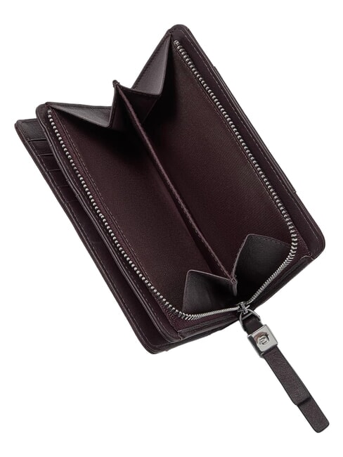 LYRA Cartera de cuero borgo&ntilde;a 2 - Carteras Mujer