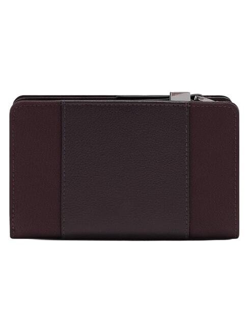 LYRA Cartera de cuero borgo&ntilde;a 2 - Carteras Mujer