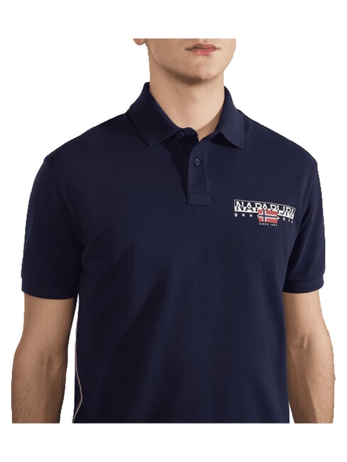 E-AYLMER Camisa polo de manga corta blu marine - camisa polo
