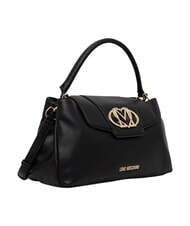 LOVE MOSCHINO OVAL FRIEZE Bolso de mano con correa para el hombro. negro - Bolsos Mujer - 2