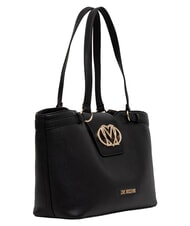 LOVE MOSCHINO OVAL FRIEZE Compradora con bolso de mano negro - Bolsos Mujer - 3