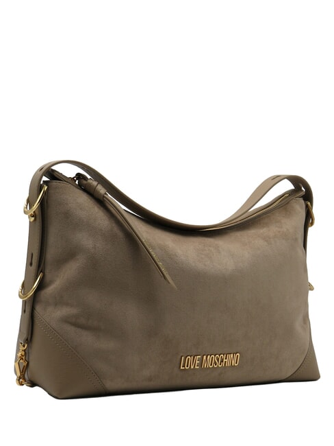 SIGNATURE ZIP Bolso de hombro arena - Bolsos Mujer