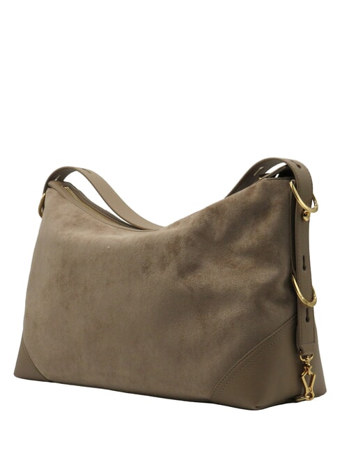 SIGNATURE ZIP Bolso de hombro arena - Bolsos Mujer