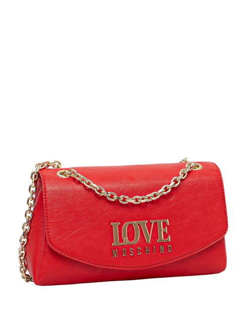 GILDED Bolso de hombro con cadena ROJO - Bolsos Mujer
