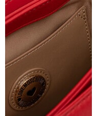 LOVE MOSCHINO GILDED Bolso de hombro con cadena ROJO - Bolsos Mujer - 4
