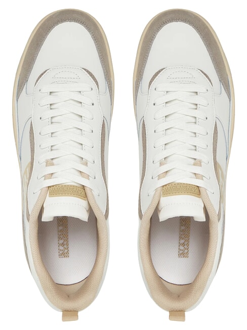 S5DUST01 Zapatillas de cuero blanco/beige - Zapatos Hombre