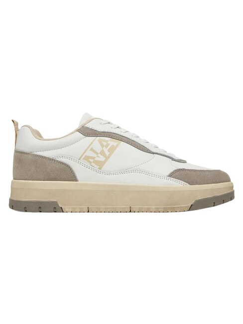 S5DUST01 Zapatillas de cuero blanco/beige - Zapatos Hombre