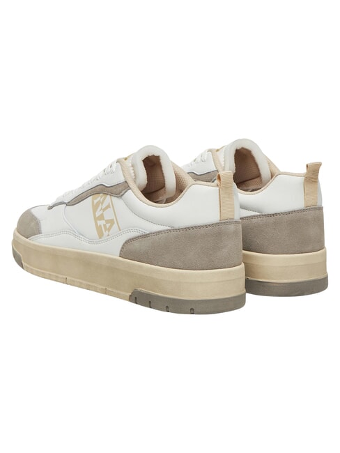 S5DUST01 Zapatillas de cuero blanco/beige - Zapatos Hombre