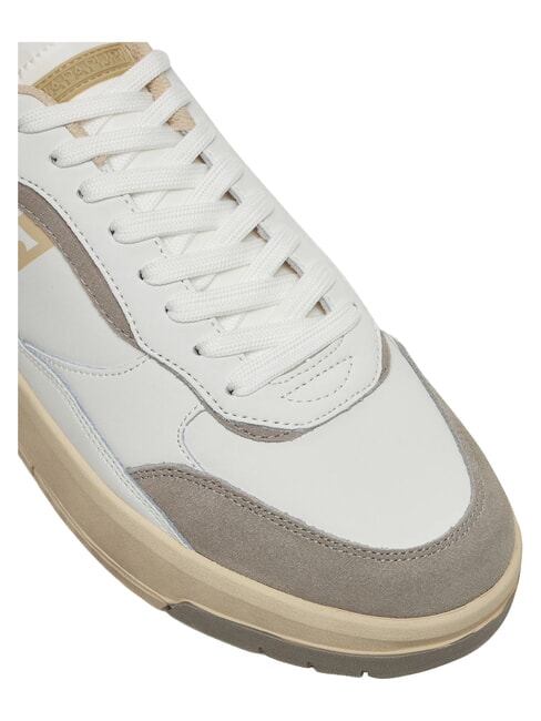 S5DUST01 Zapatillas de cuero blanco/beige - Zapatos Hombre
