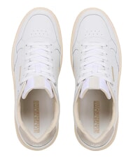 NAPAPIJRI S5BARK12 Zapatillas de cuero blanco/beige - Zapatos Hombre - 4