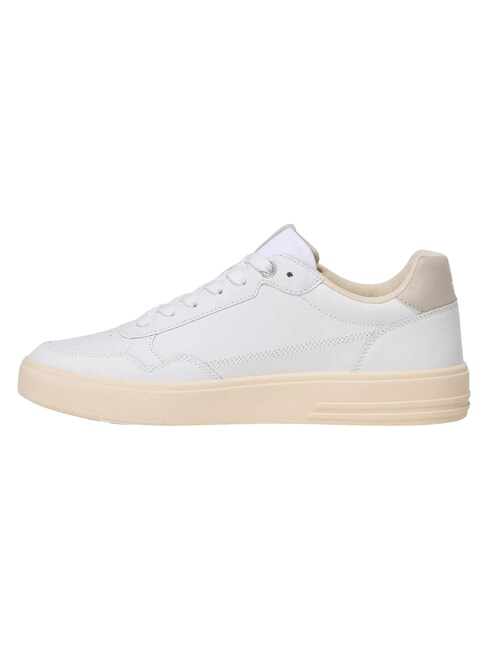 S5BARK12 Zapatillas de cuero blanco/beige - Zapatos Hombre